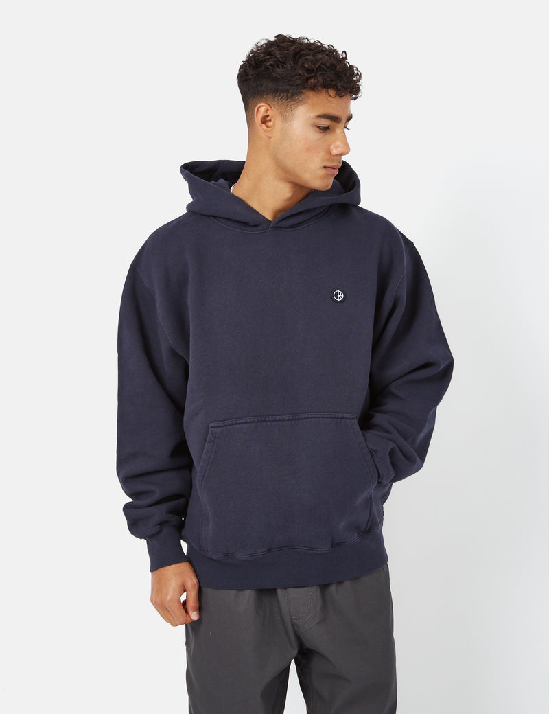 Polar Skate Co. Patch Hooded Sweatshirt - Navy Blue