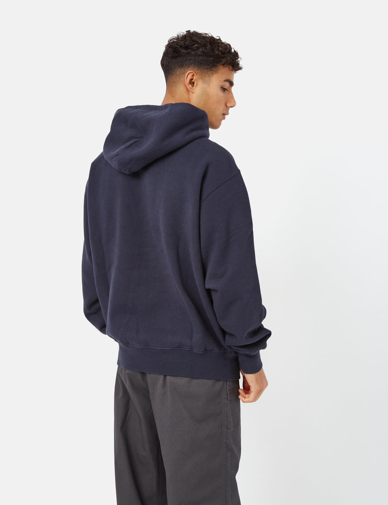 Polar Skate Co. Patch Hooded Sweatshirt - Navy Blue