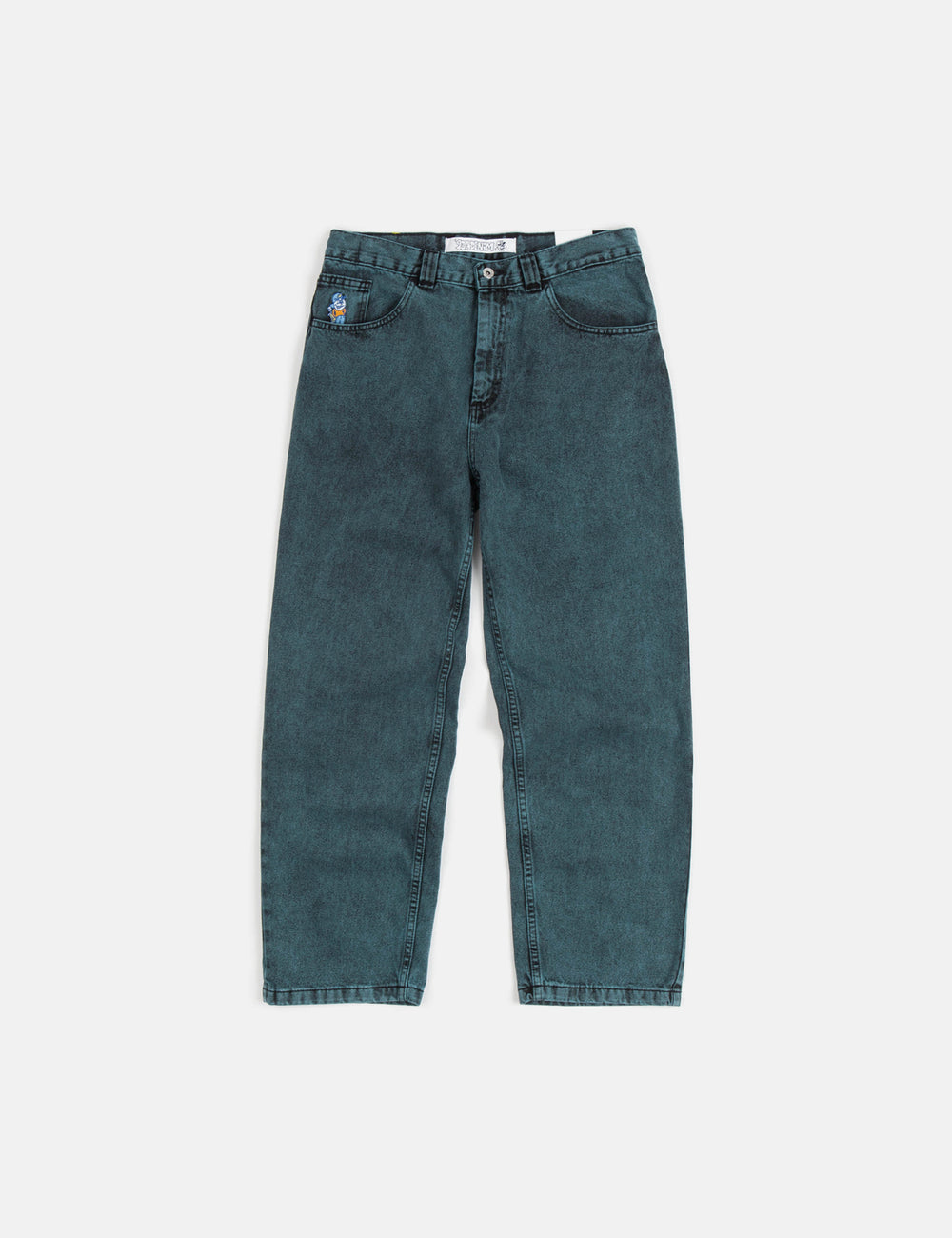 Polar Skate Co. '93! Denim Trousers (Straight/Relaxed) - Cyan Black