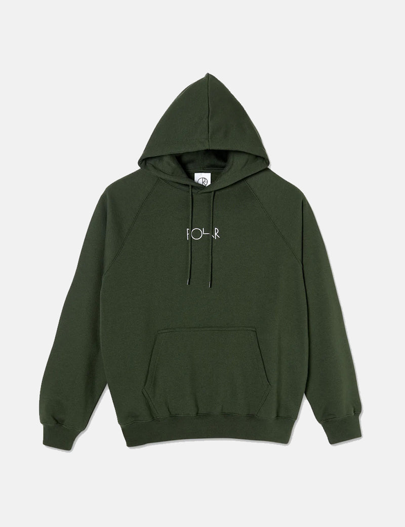 Polar Skate Co. Default Hooded Sweatshirt - Dark Olive Green