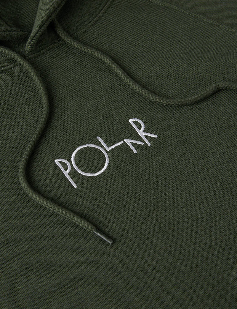 Polar Skate Co. Default Hooded Sweatshirt - Dark Olive Green