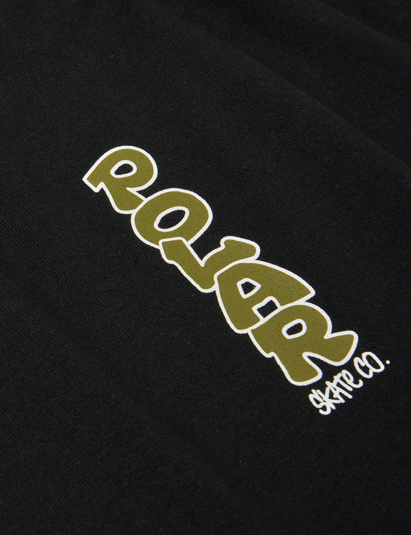 Polar Skate Co. Vertical Logo T-Shirt - Black