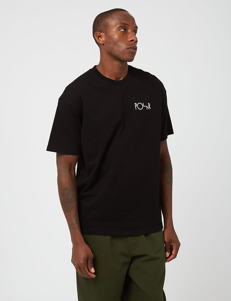 Polar Skate Co. Stroke Logo T-Shirt - Black