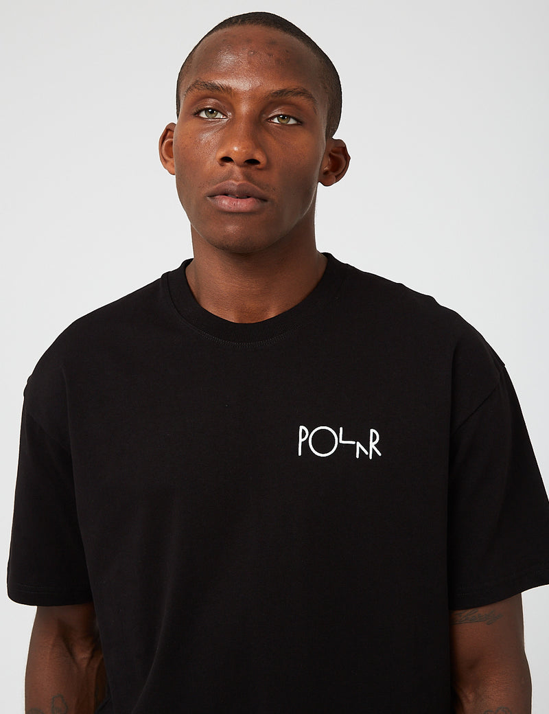 Polar Skate Co. Stroke Logo T-Shirt - Black