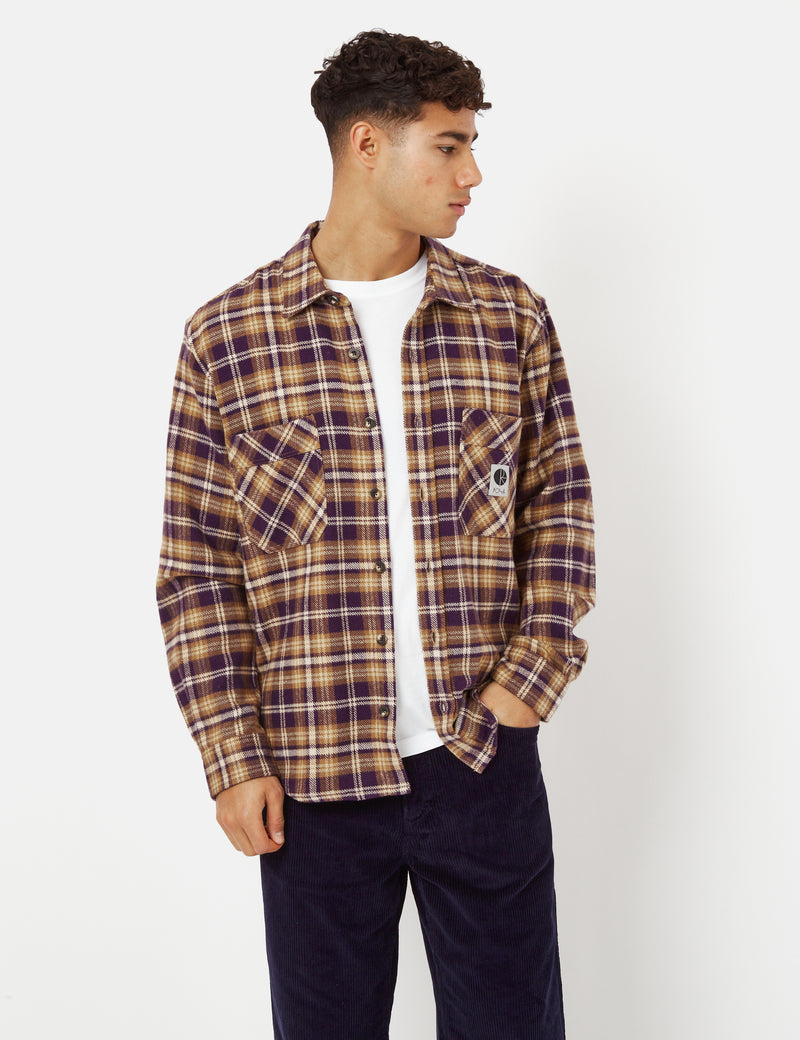 Polar Skate Co. Flannel Shirt - Plum