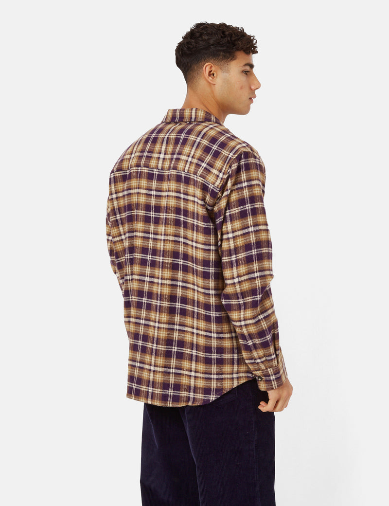 Polar Skate Co. Flannel Shirt - Plum