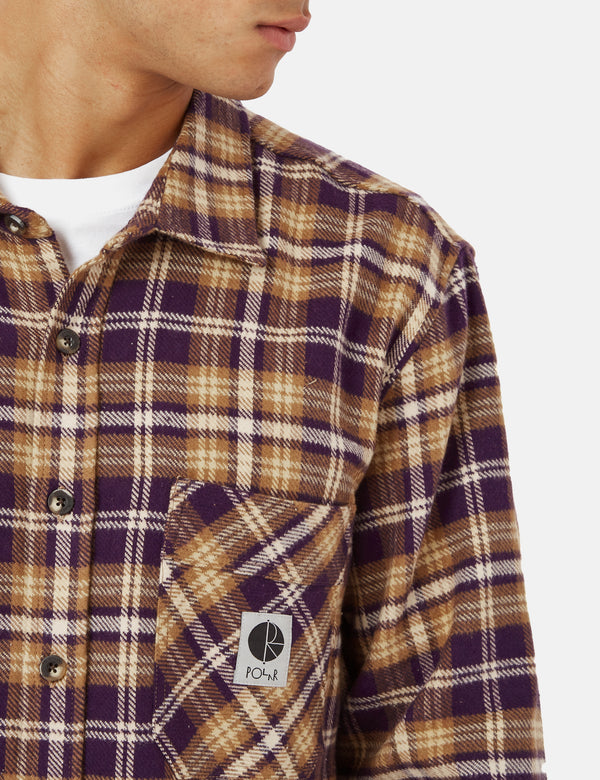 Polar Skate Co. Flannel Shirt - Plum