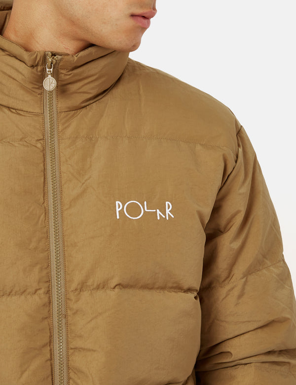 Polar Skate Co. Pocket Puffer Jacket - Antique Gold