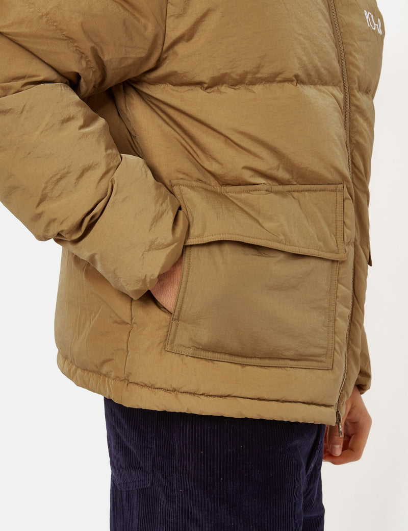 Polar Skate Co. Pocket Puffer Jacket - Antique Gold