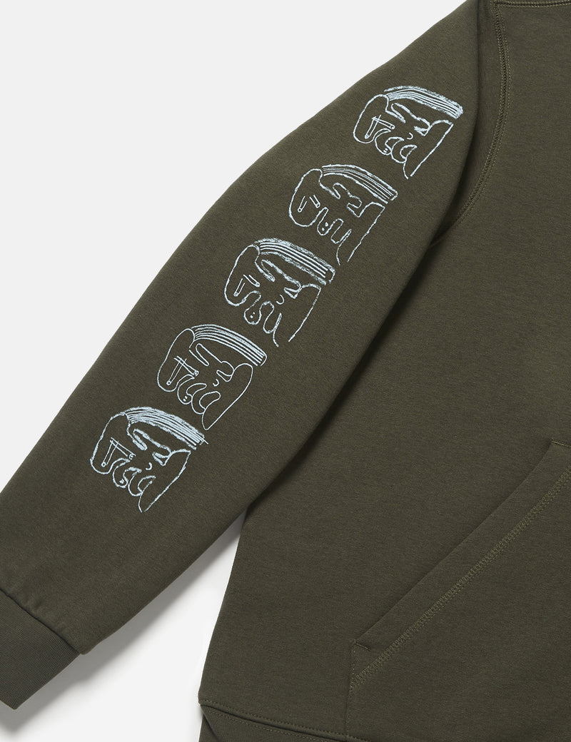 SCRT Ritual Hooded Sweatshirt - Olive Green