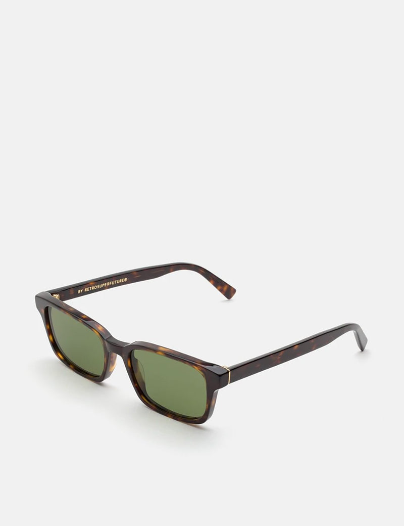RetroSuperFuture Regola 3627 Sunglasses - Havana/Green Lenses