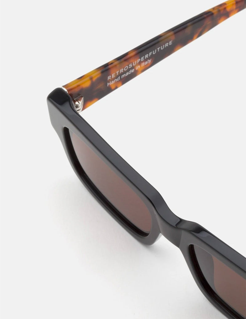 RetroSuperFuture Roma Black Mark Sunglasses - Black/Havana