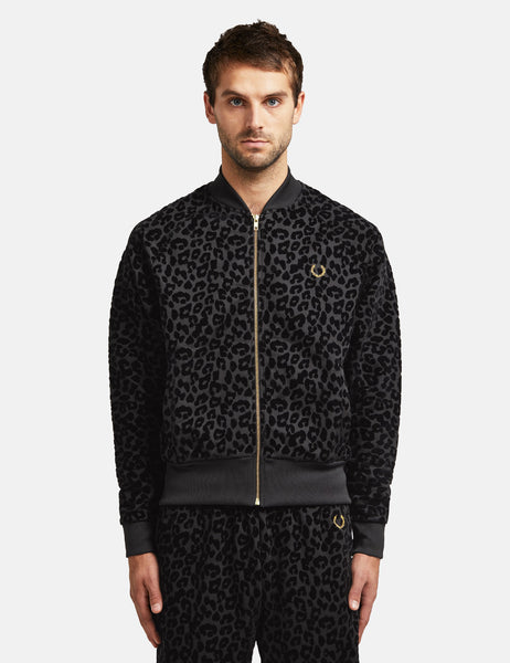 Fred Perry x Miles Kane Leopard Track Jacket - Leopard | URBAN EXCESS.