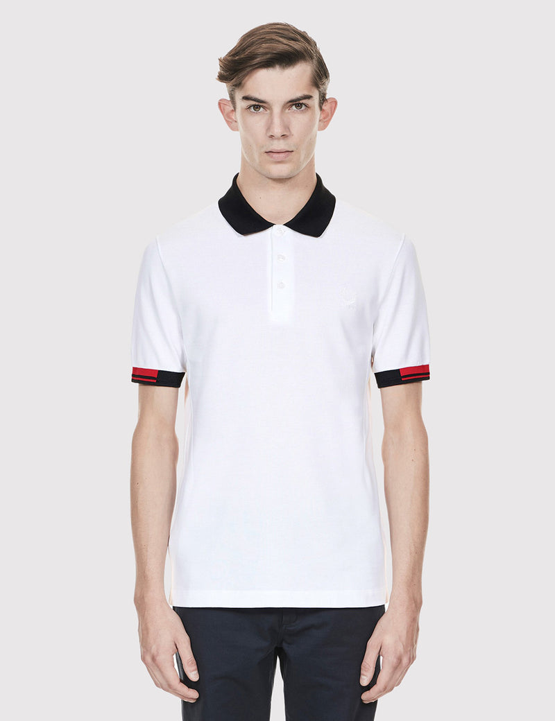 Raf Simons X Fred Perry tipped cuff polo shops shirt