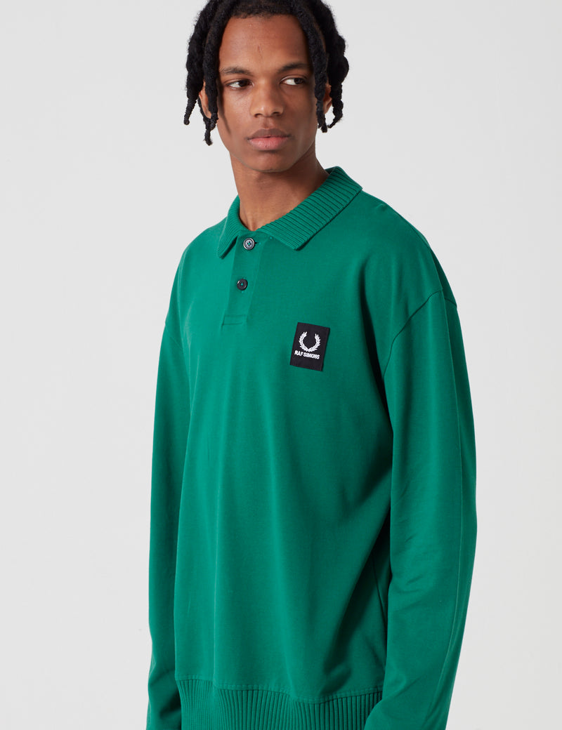Fred Perry x Raf Simons Long Sleeve Shirt - Green
