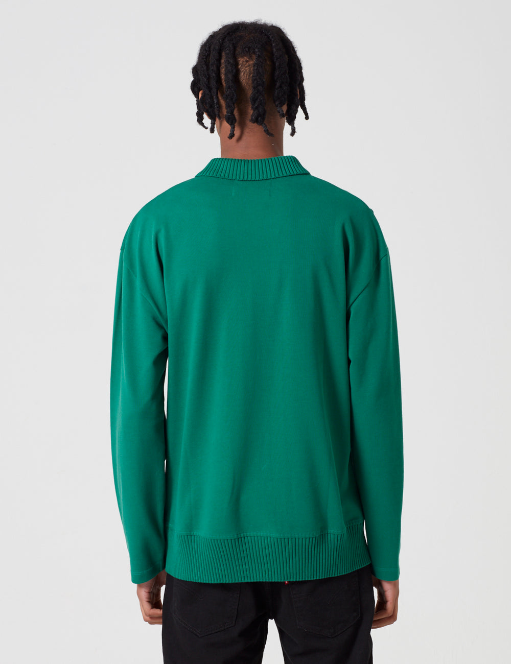 Fred Perry x Raf Simons Long Sleeve Shirt - Green | URBAN EXCESS.