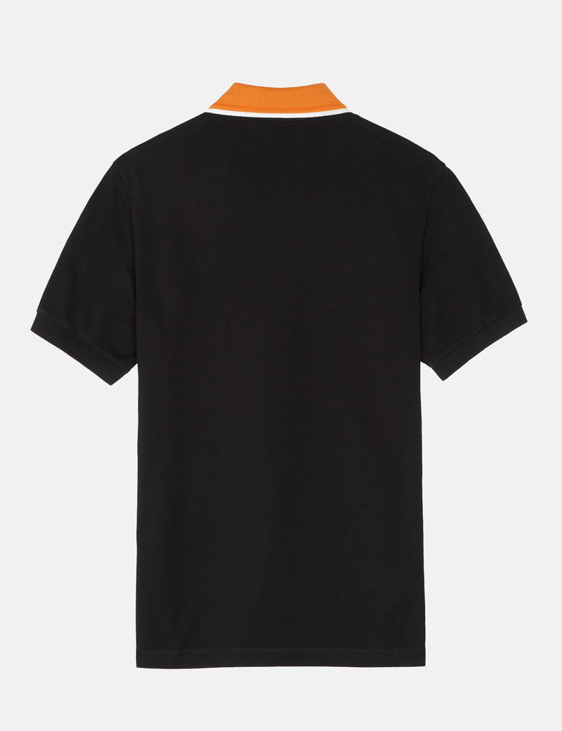 Fred Perry x Raf Simons Contrast Collar Pique Shirt - Black