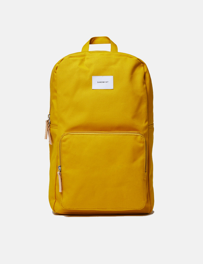 Sandqvist Kim Ground Backpack (Canvas) - Yellow