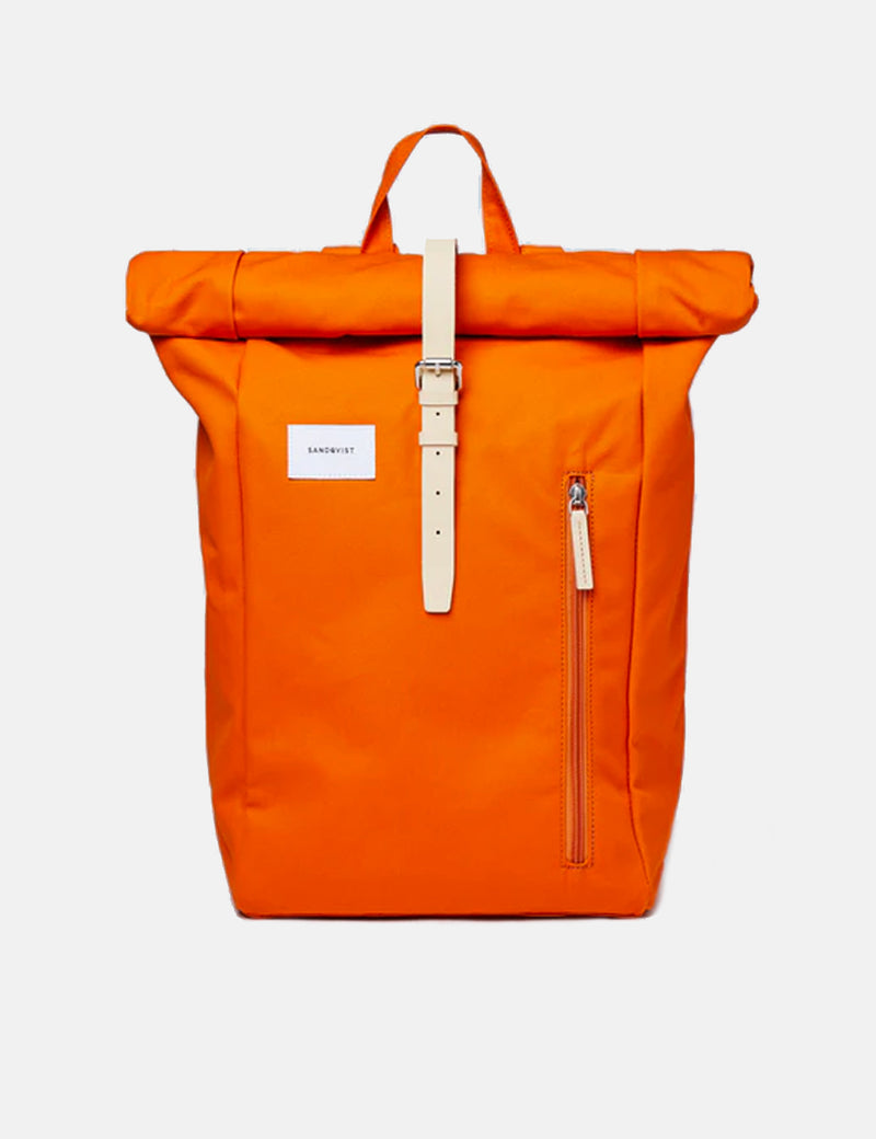 Sandqvist Dante Backpack - Burnt Orange/Natural Leather