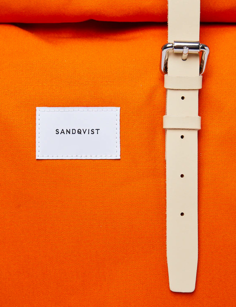 Sandqvist Dante Backpack - Burnt Orange/Natural Leather