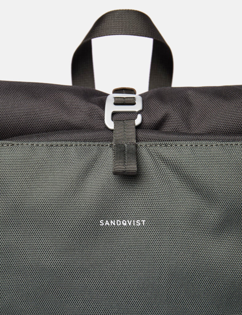 Sandqvist Arvid Rolltop Backpack (Recycled Poly) - Military Olive Green