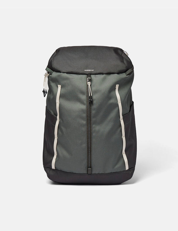 Sandqvist Sune Backpack (Recycled Poly) - Multi Green/Green