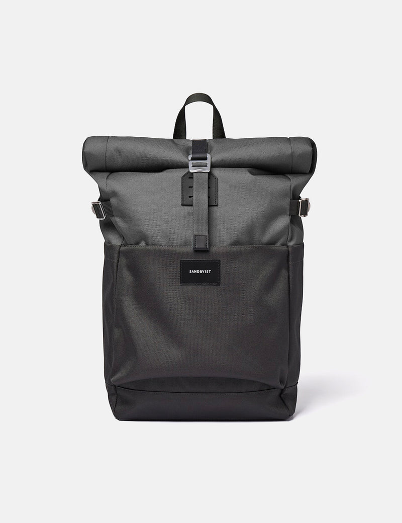 Sandqvist Ilon Rolltop Backpack (Recycled Poly) - Multi Dark Grey