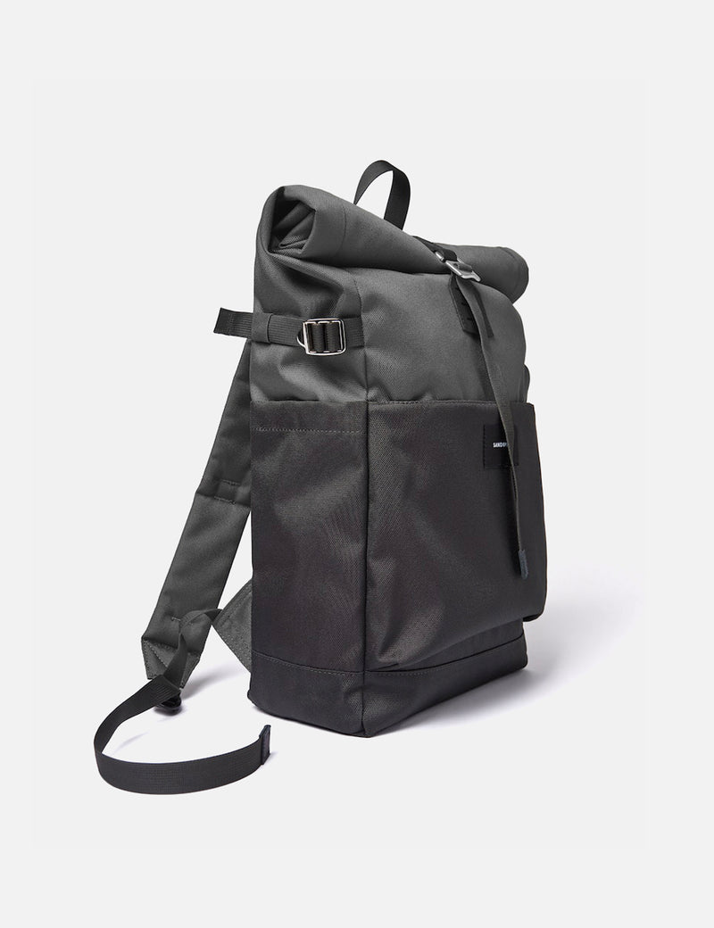 Sandqvist Ilon Rolltop Backpack (Recycled Poly) - Multi Dark Grey