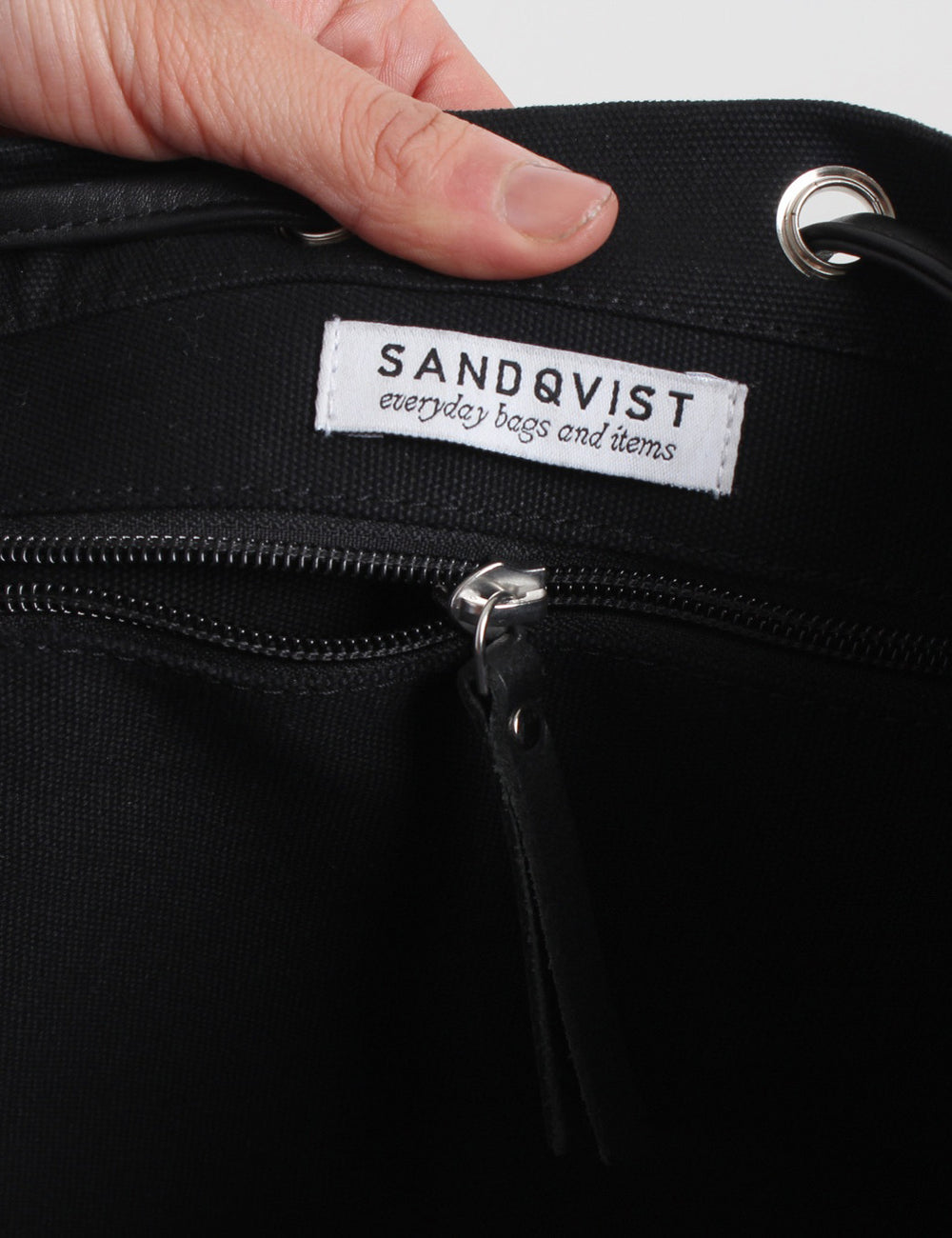 Sandqvist Alva Backpack (Canvas/Leather) - Black  URBAN EXCESS. I Urban  Excess. – URBAN EXCESS USA