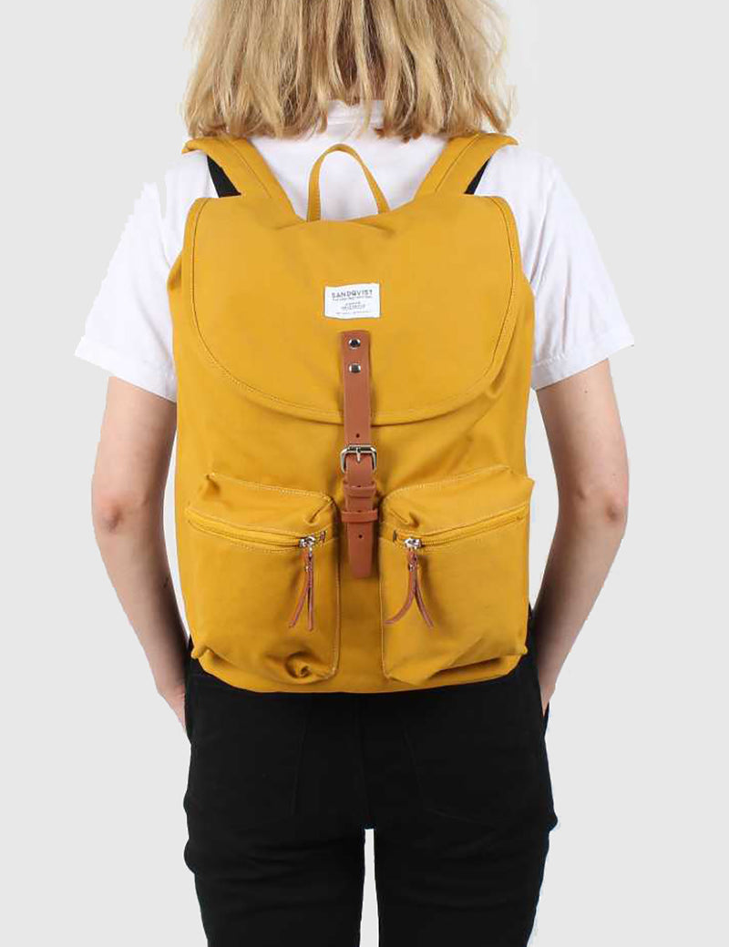 Sandqvist Roald Ground Backpack - Ground Yellow