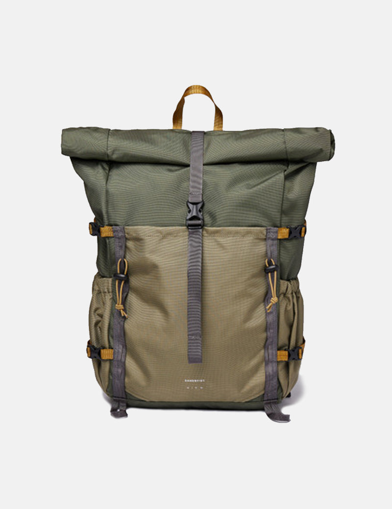 Sandqvist Forest Hike Backpack - Multi Trekk Green/Leaf Green