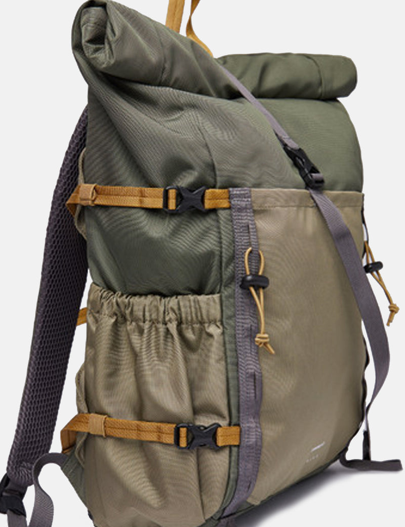 Sandqvist Forest Hike Backpack - Multi Trekk Green/Leaf Green