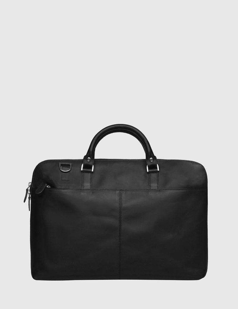 Sandqvist Dustin Briefcase 15" (Leather) - Black