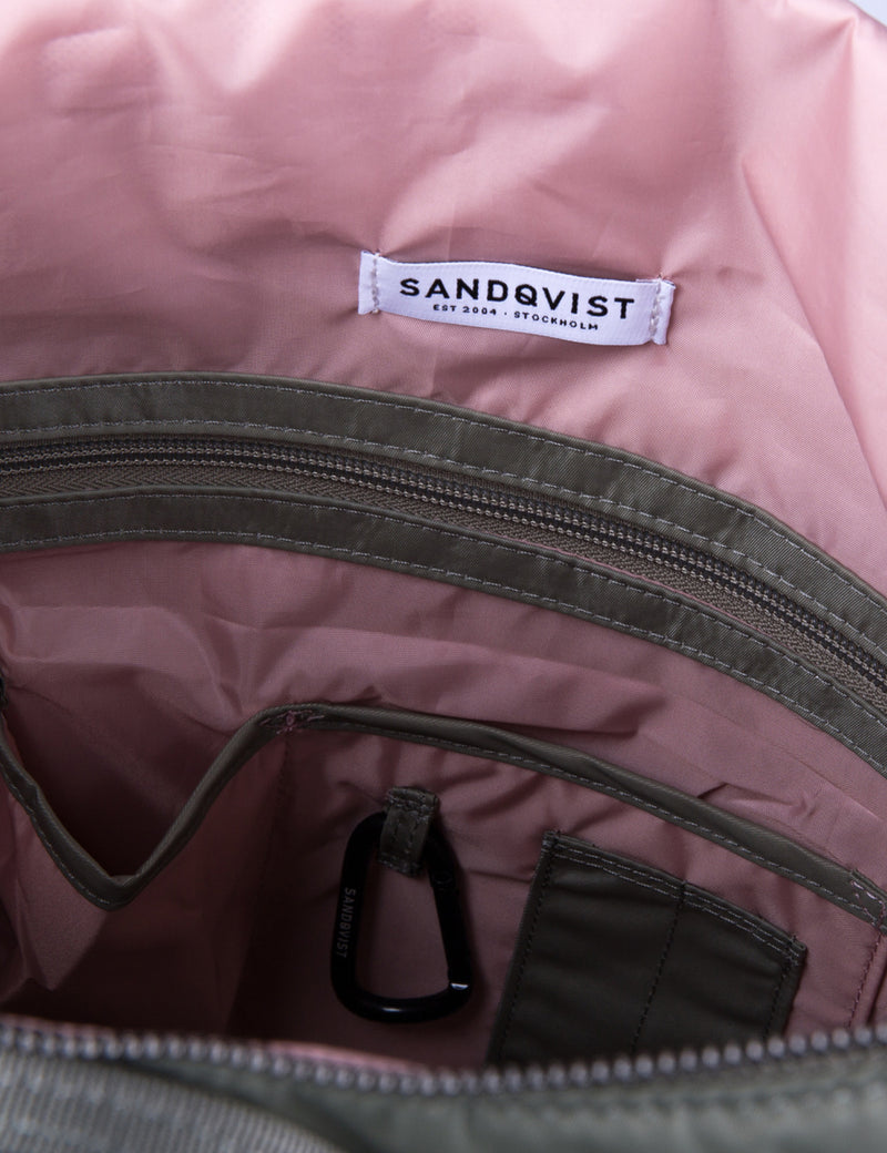 Sandqvist Uno Backpack (Nylon) - Willow Green