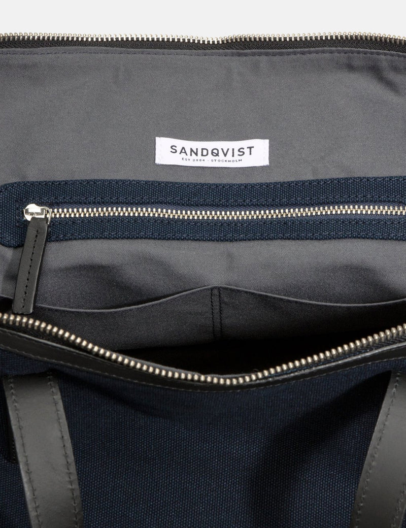 Sandqvist Damien Weekend Bag - Blue/Black