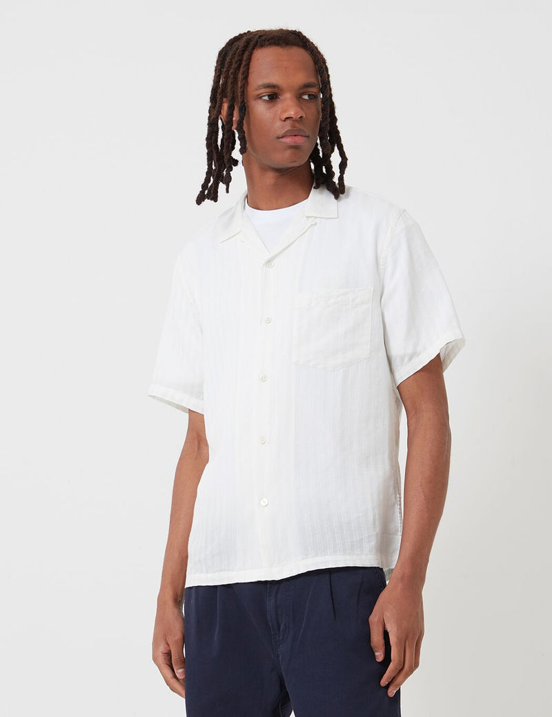 Portuguese Flannel Canal Shirt - White