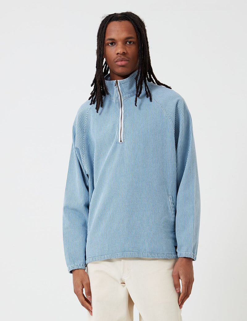 Stan Ray 1/4 Zip Pop Smock Jacket - Bleached Hickory
