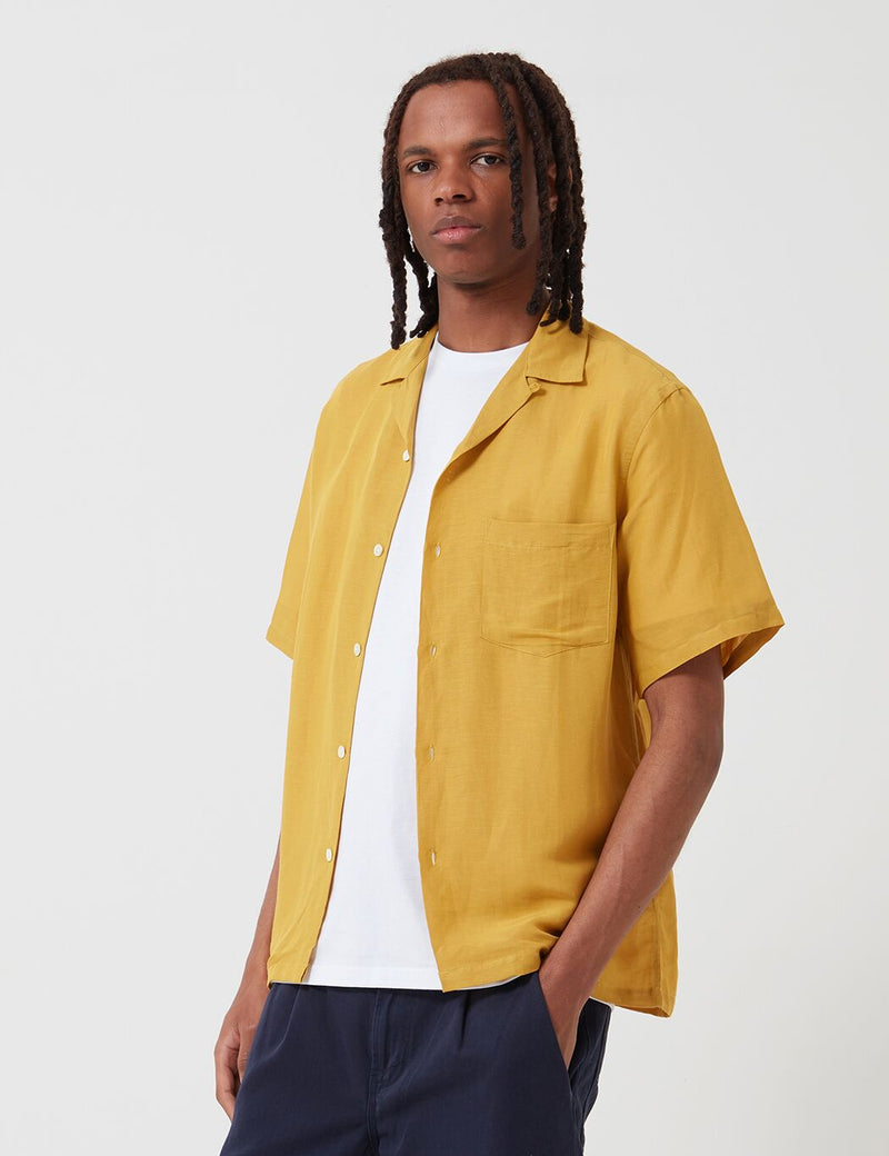 Portuguese Flannel Catown Shirt - Vintage Yellow
