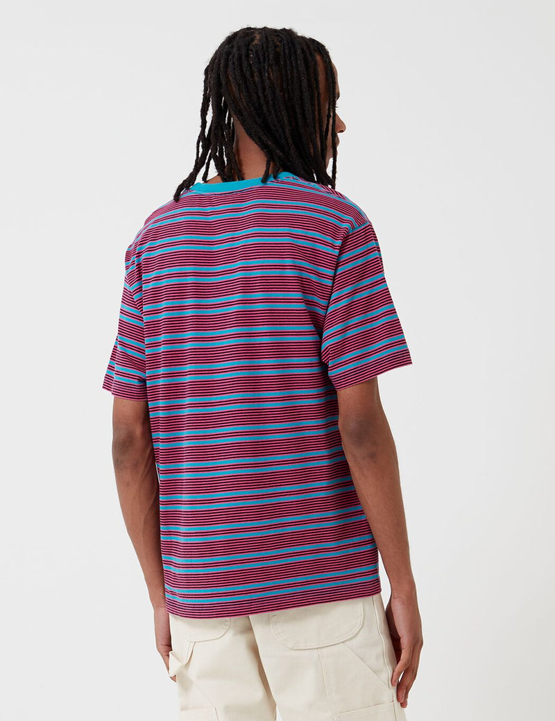 Stan Ray Yarn Dye Stripe Narrow T-Shirt - Parrot