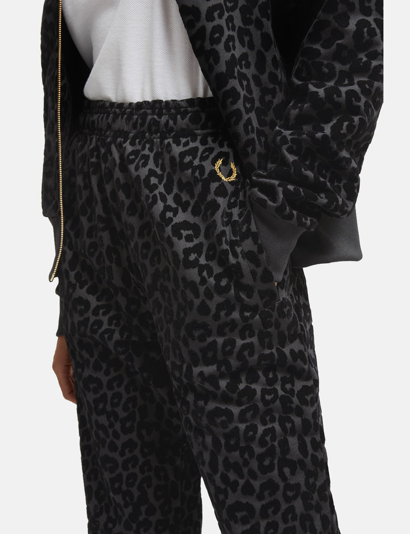 Fred Perry x Miles Kane Leopard Print Track Pant - Miles Leopard