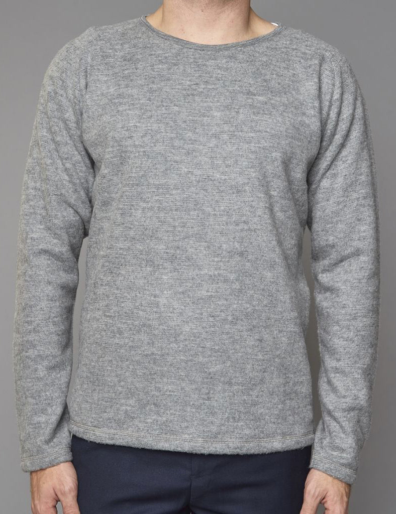 Suit Immanuel Sweatshirt (Merino Wool) - Grey Melange