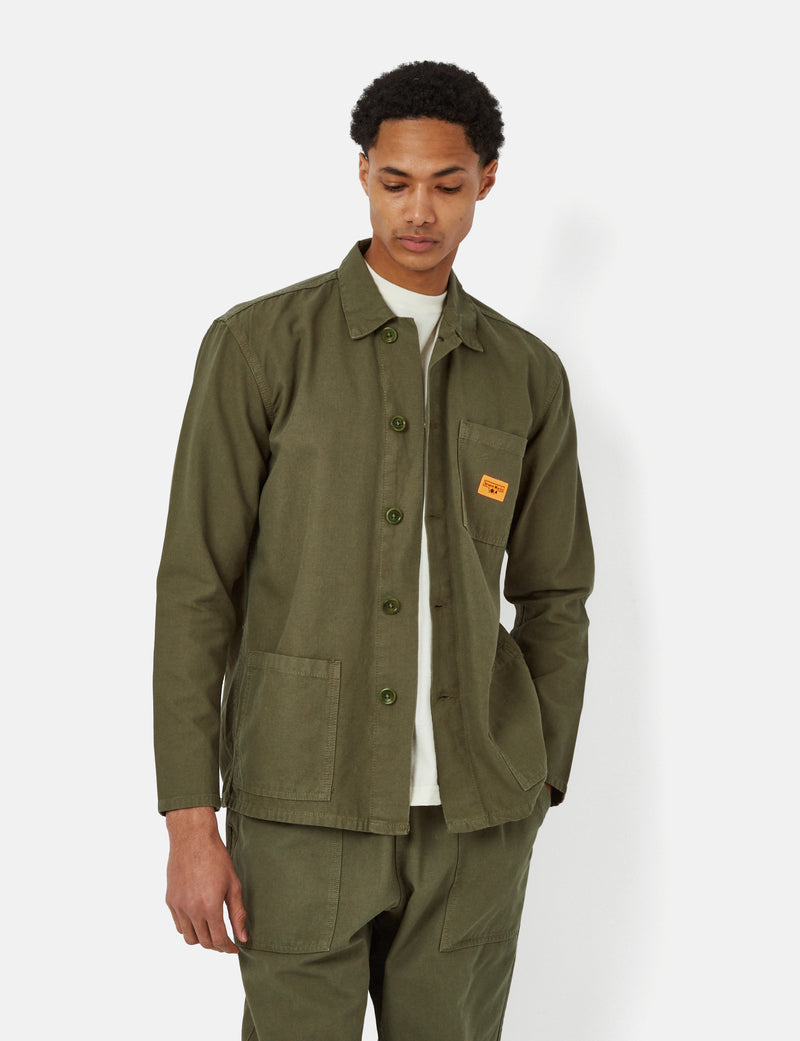 Service Works Coverall Jacket (Canvas) - Olive Green