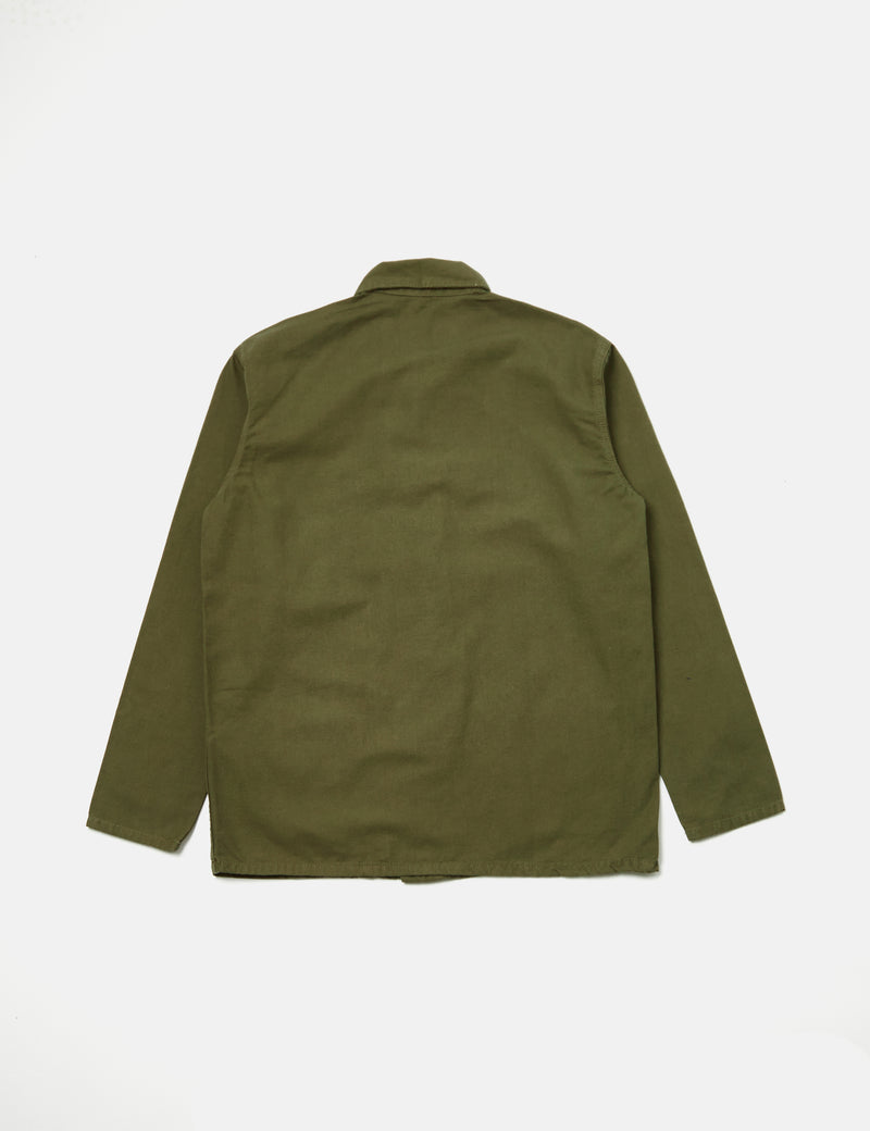 Service Works Coverall Jacket (Canvas) - Olive Green