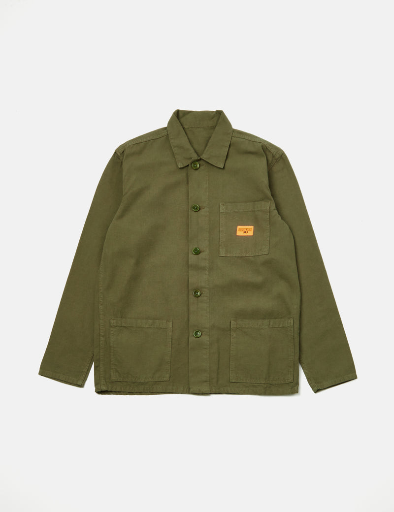 Service Works Coverall Jacket (Canvas) - Olive Green