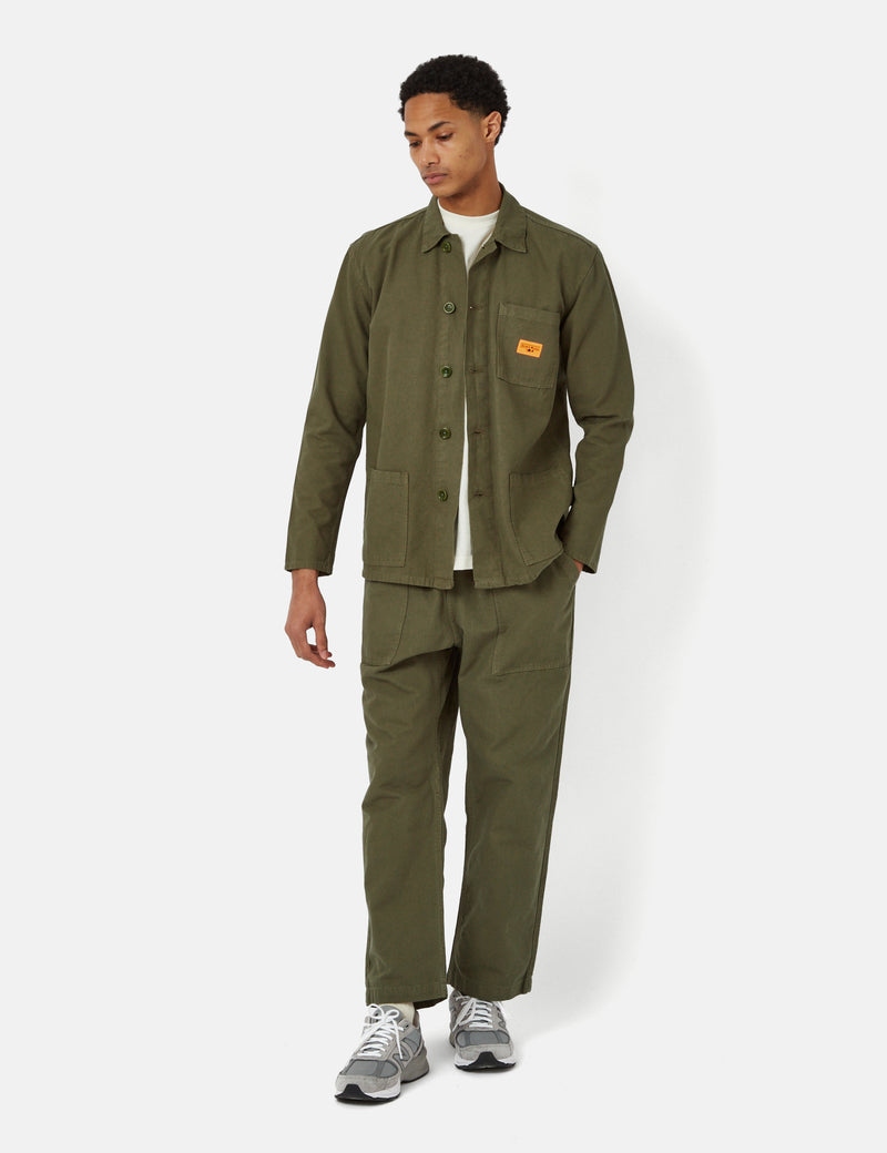 Service Works Coverall Jacket (Canvas) - Olive Green