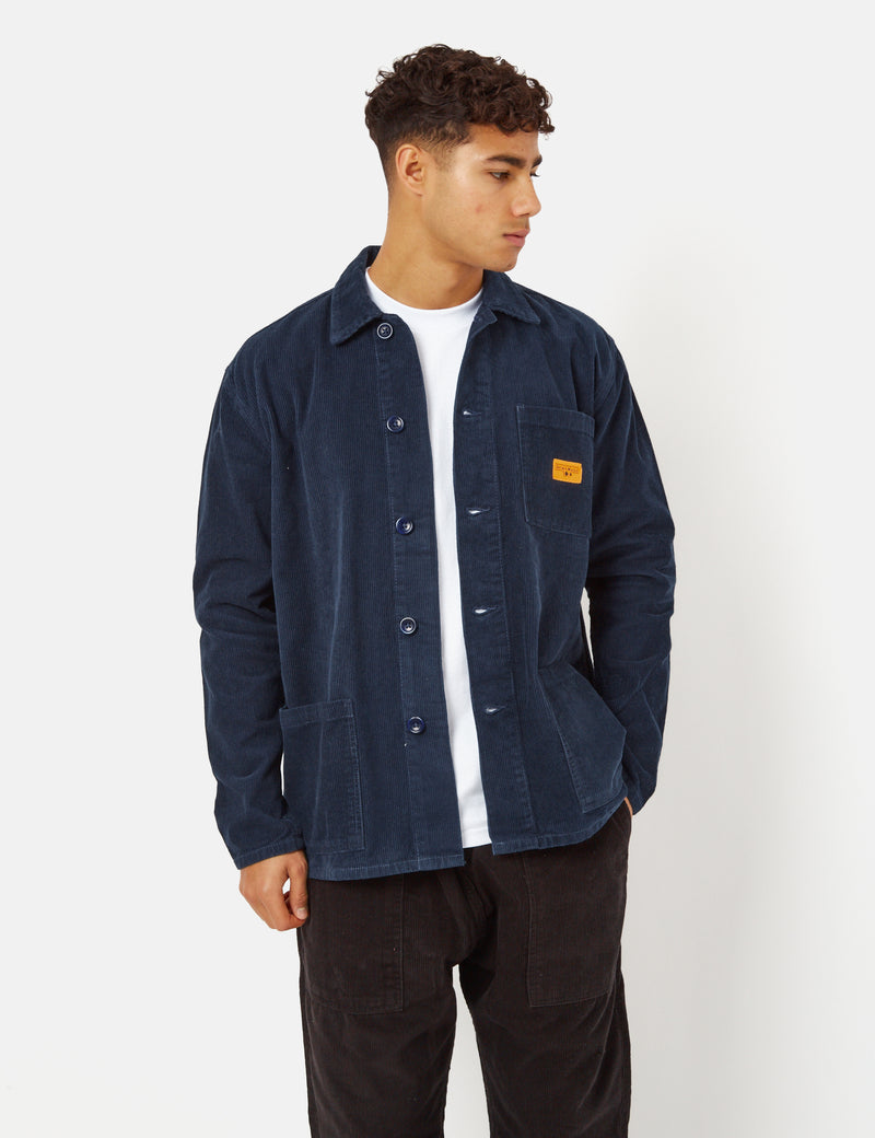 Service Works Coverall Jacket (Cord) - Navy Blue