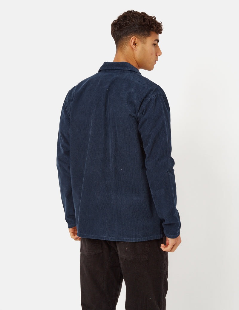 Service Works Coverall Jacket (Cord) - Navy Blue