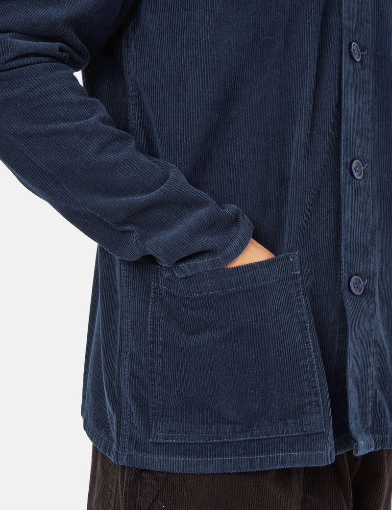 Service Works Coverall Jacket (Cord) - Navy Blue