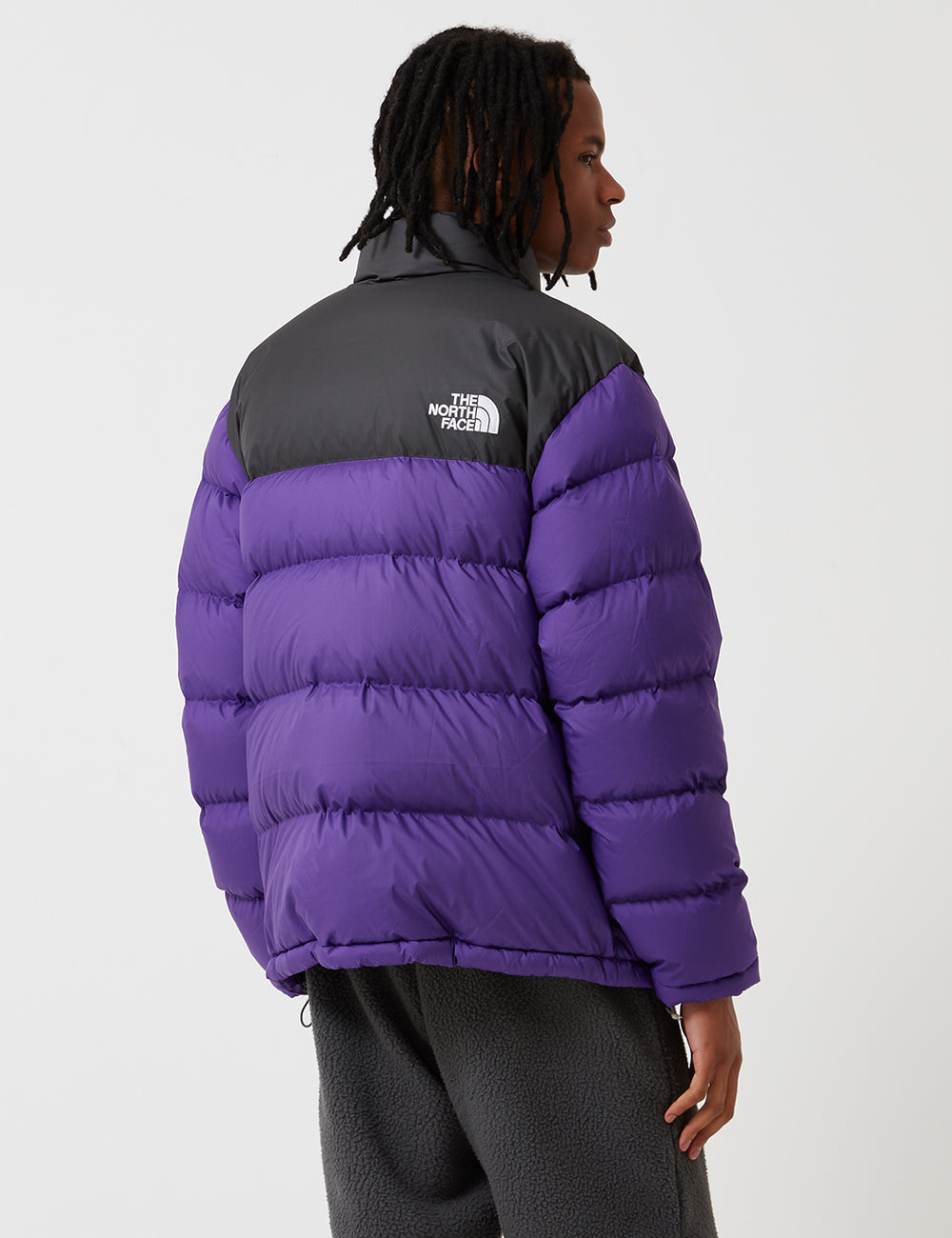 North Face 1992 Nuptse Jacket - Purple/Asphalt Grey | URBAN