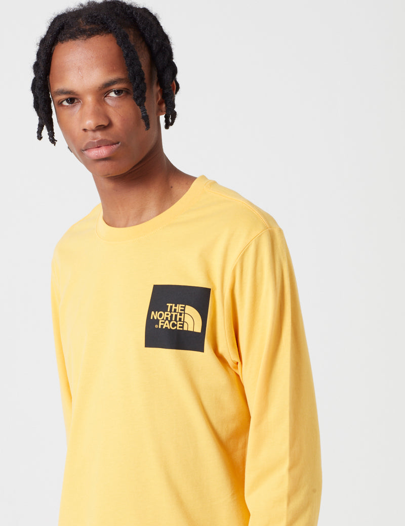 North Face Fine Long Sleeve T-Shirt - TNF Yellow